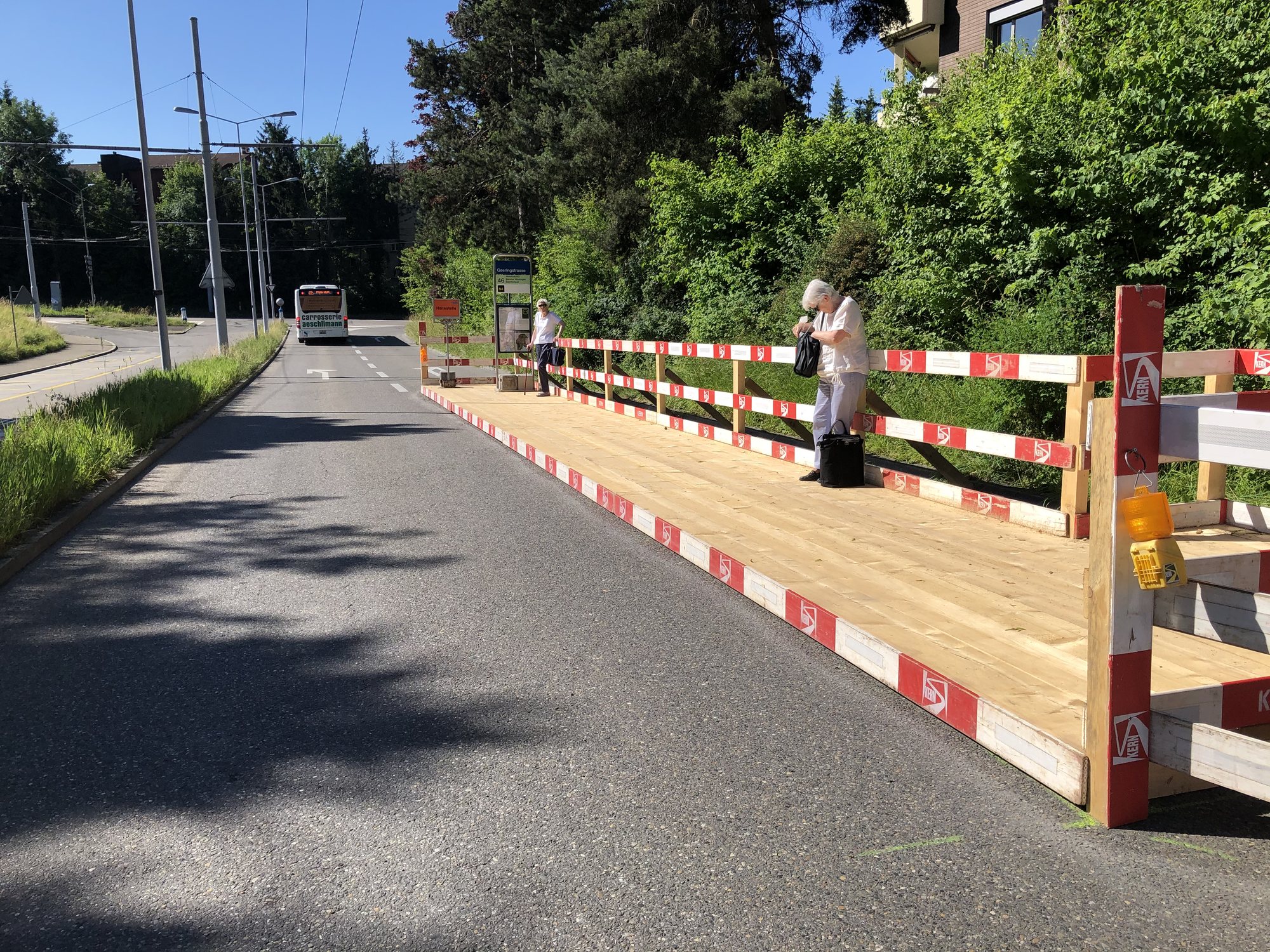 Gesicherter Leitungsgraben
